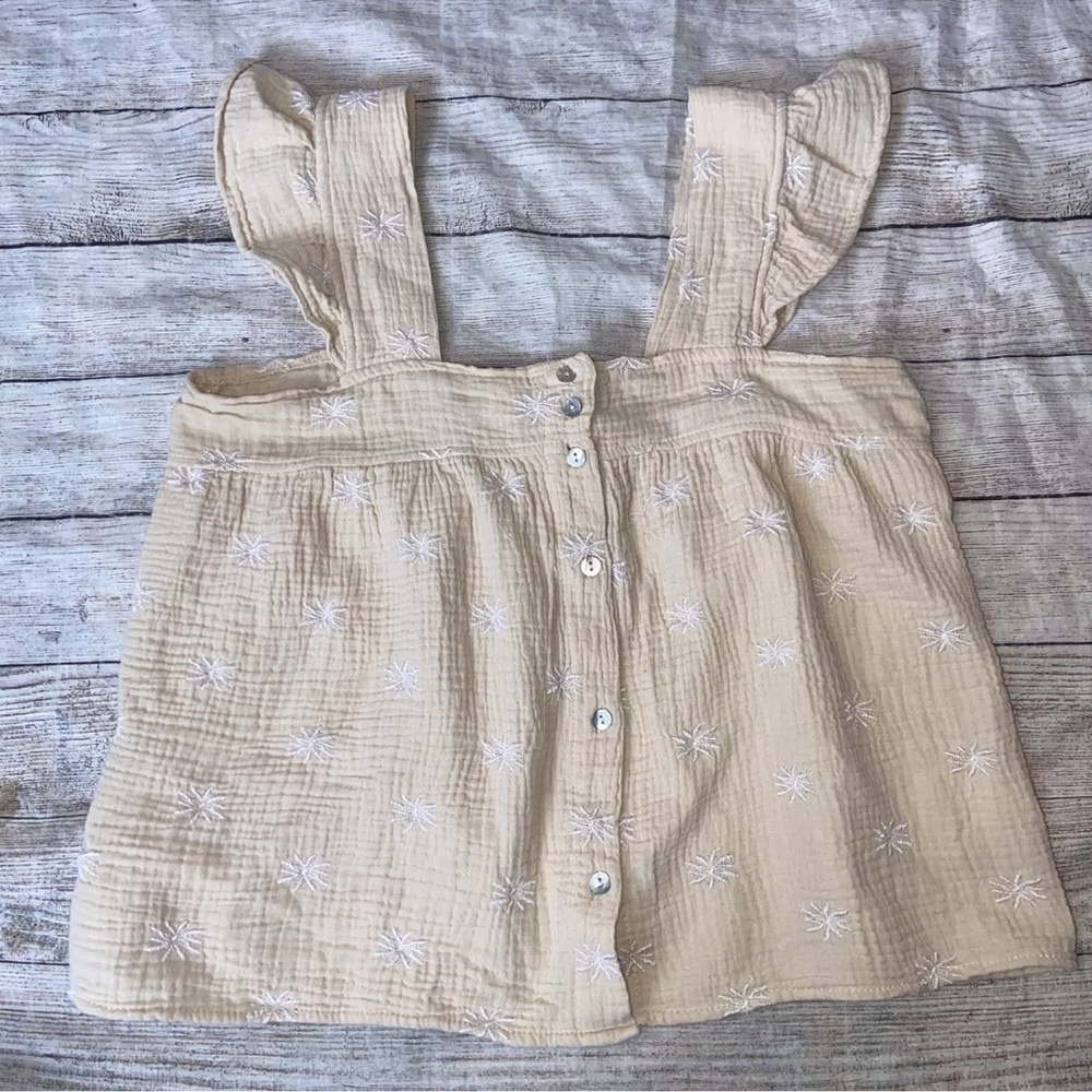 Joie Cream Embroidered blouse size Small - Picture 2 of 3